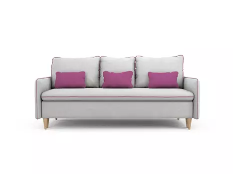 Диван-кровать Ron светло-серого цвета