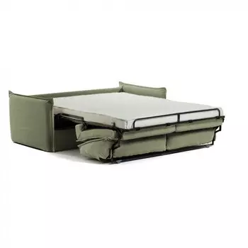 Диван-кровать Samsa с полиуретановым матрасом зеленого цвета