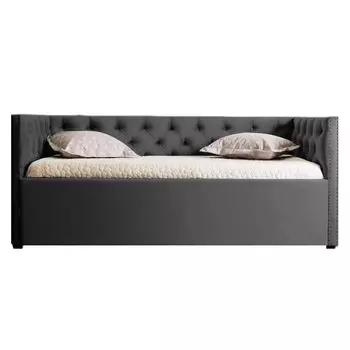 Диван-кровать Taira темно-серого цвета 120х190