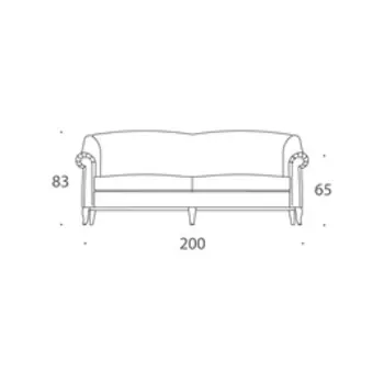 Диван Kumo белого цвета