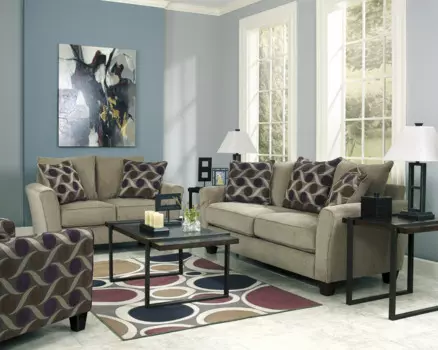 Диван Lucia двухместный в обивке из велюра серого цвета