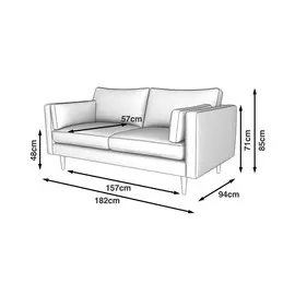 Диван Medium голубого цвета