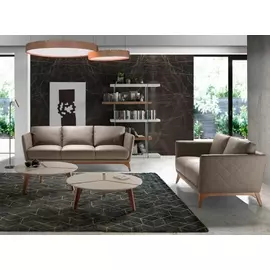 Диван Nobleza Piel двухместный серого цвета