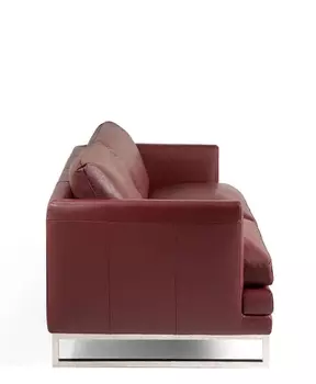 Диван Personal Piel трехместный бордового цвета