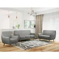 Диван Picasso трехместный серого цвета