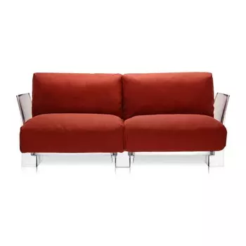 Диван Pop двухместный красного цвета