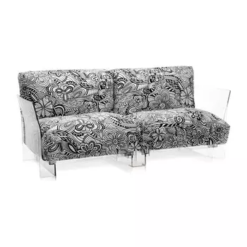 Диван Pop двухместный серого цвета