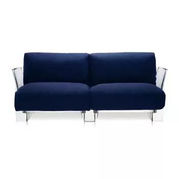 Диван Pop двухместный синего цвета