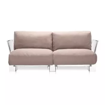 Диван Pop двухместный светло-коричневого цвета
