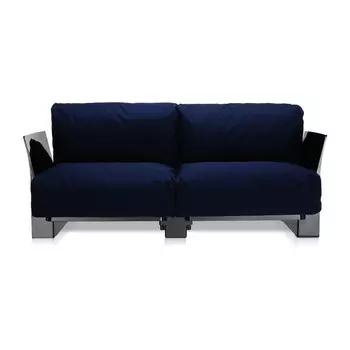 Диван Pop двухместный темно-синего цвета