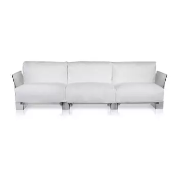 Диван Pop трехместный белого цвета