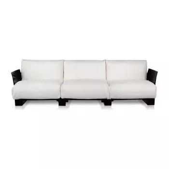 Диван Pop трехместный белого цвета