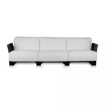 Диван Pop трехместный белого цвета