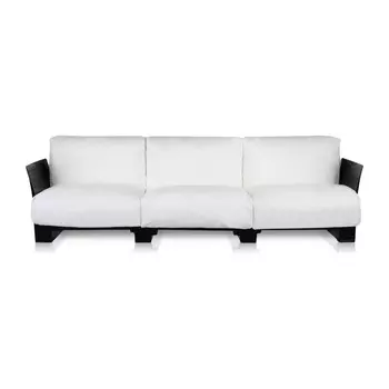 Диван Pop трехместный белого цвета