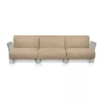 Диван Pop трехместный бежевого цвета