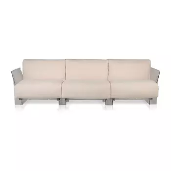 Диван Pop трехместный бежевого цвета