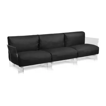 Диван Pop трехместный черного цвета