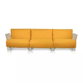 Диван Pop трехместный светло-коричневого цвета