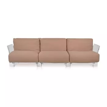 Диван Pop трехместный темно-серого цвета