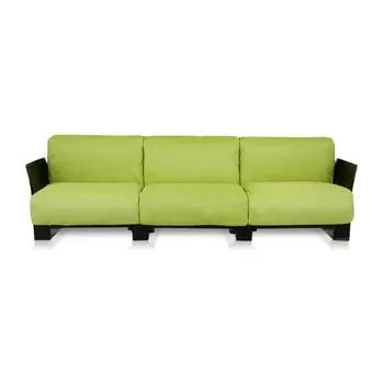 Диван Pop трехместный зеленого цвета
