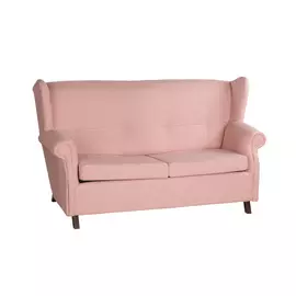 Диван раскладной "Клетка" розовый