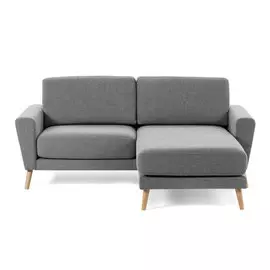 Диван-шезлонг двухместный Guy серого цвета