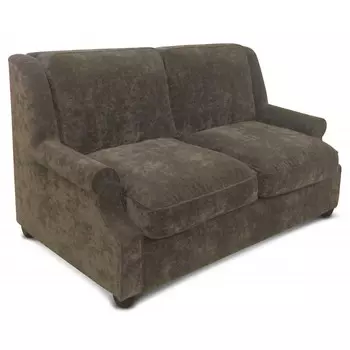 Диван трехместный элиш коричневого цвета