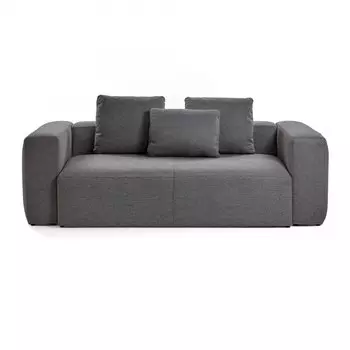 Диван трехместный Blok темно-серого цвета