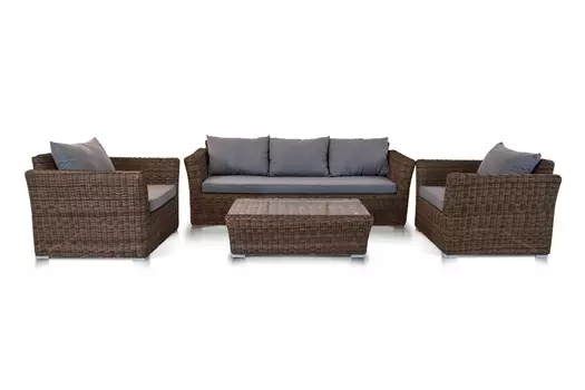 Диван трехместный капучино с подушками