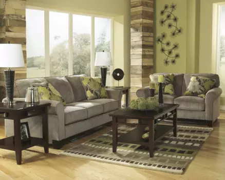 Диван трехместный Richard в обивке из велюра серого цвета