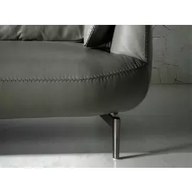 Диван трехместный серого цвета