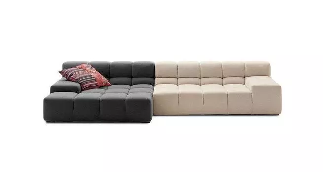 Диван Tufty-Time Sofa бежево-серого цвета