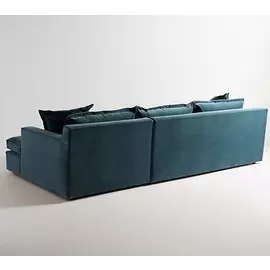 Диван угловой Diverge темно-синего цвета