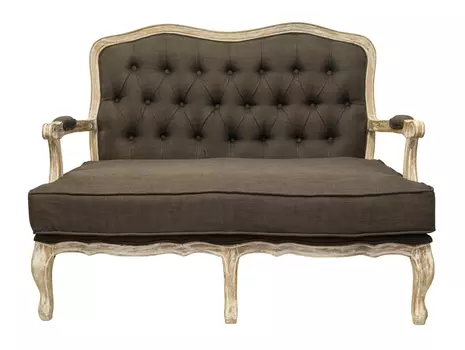 Диван Yareli Brown с изящным изголовьем