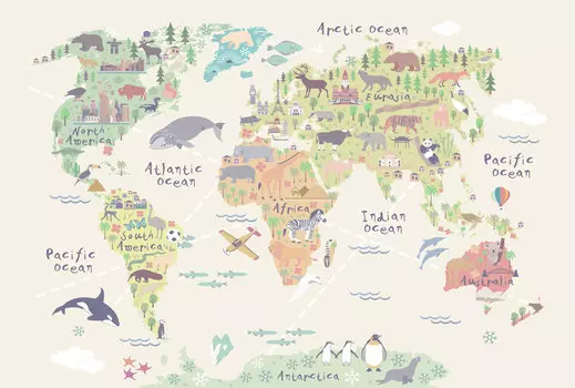 Дизайнерские обои Around The World
