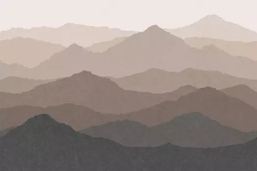 Дизайнерские обои Only Mountains Above You Terracotta