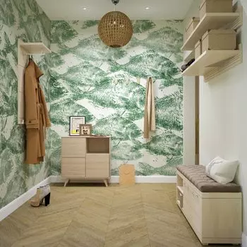 Дизайнерские обои School of Fish Green