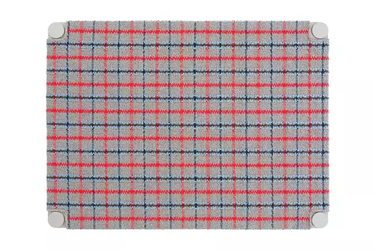 Двухспальная кровать Tartan Blue голубого цвета