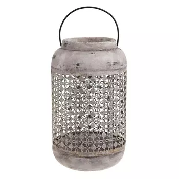 Фонарь из металла и цемента