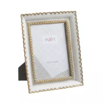 Фоторамка бело-золотого цвета 15х20