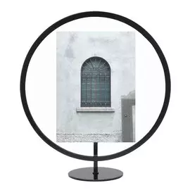 Фоторамка круглой формы Infinity 12x18 черного цвета