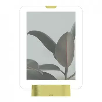 Фоторамка с подсветкой Glo латунь из стекла и металла