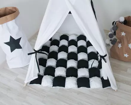 Игровой коврик бомбон Black&amp;Amp;White