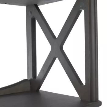 Этажерка-стеллаж джульетта-4 серый ясень