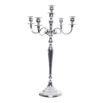 Канделябр из алюминия серебристого цвета