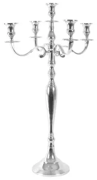 Канделябр серебристого цвета