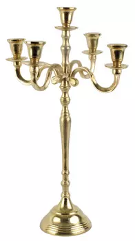 Канделябр золотого цвета