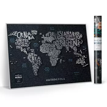 Карта Travel Map Letters World