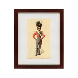 Картина Coldstream Guards Officer Grenadier Company Marching Order 1821 г.