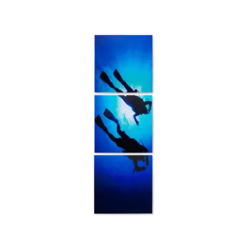 Картина Diving из трех частей